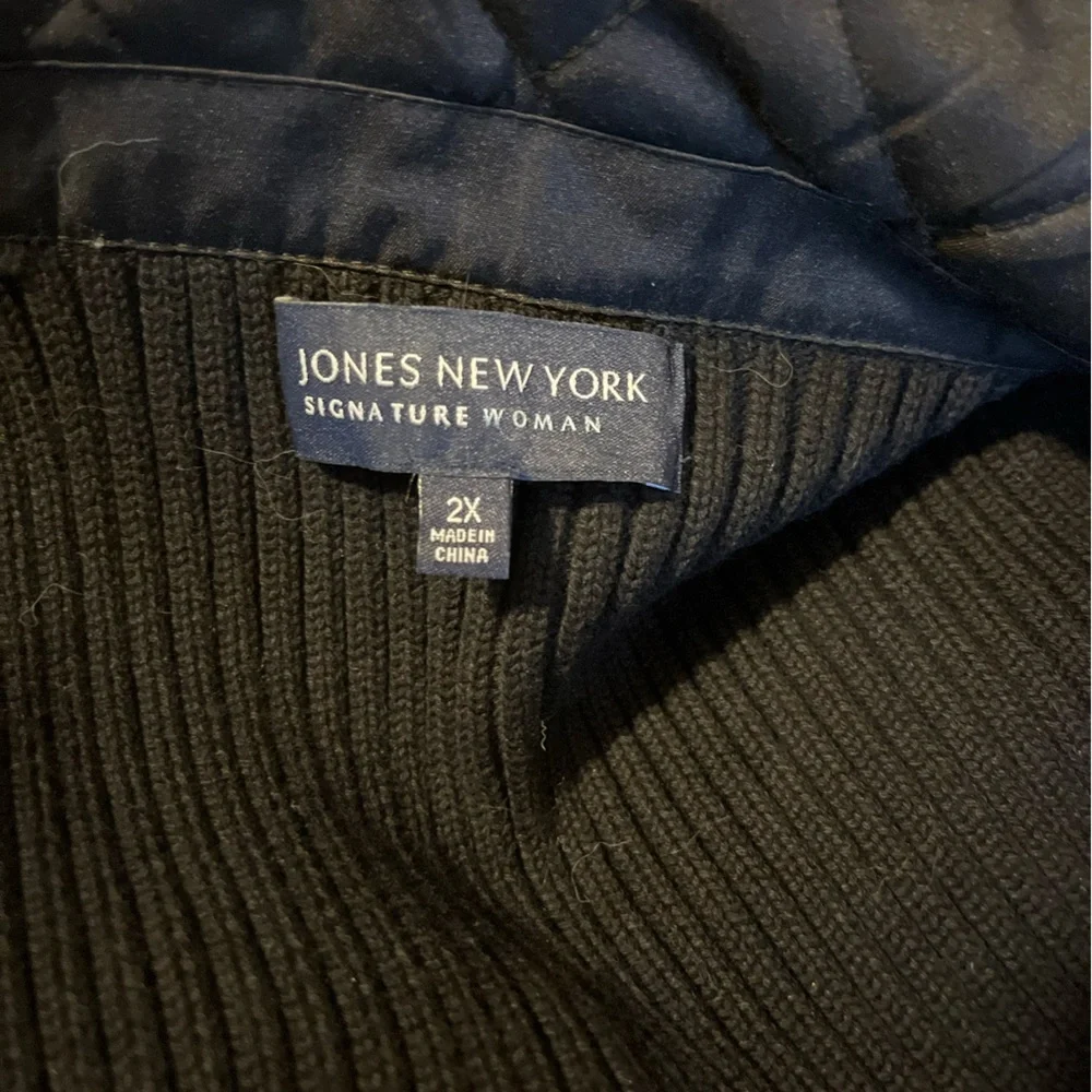 Jones New York Black Quilted Vest - Picture 7 of 8